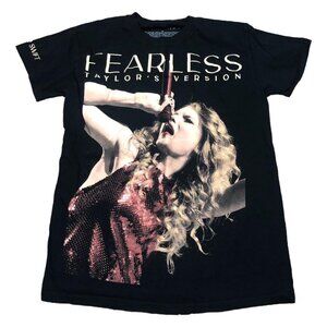 Taylor Swift Fearless Taylor’s Version‎ Black Shirt Adult Size Small